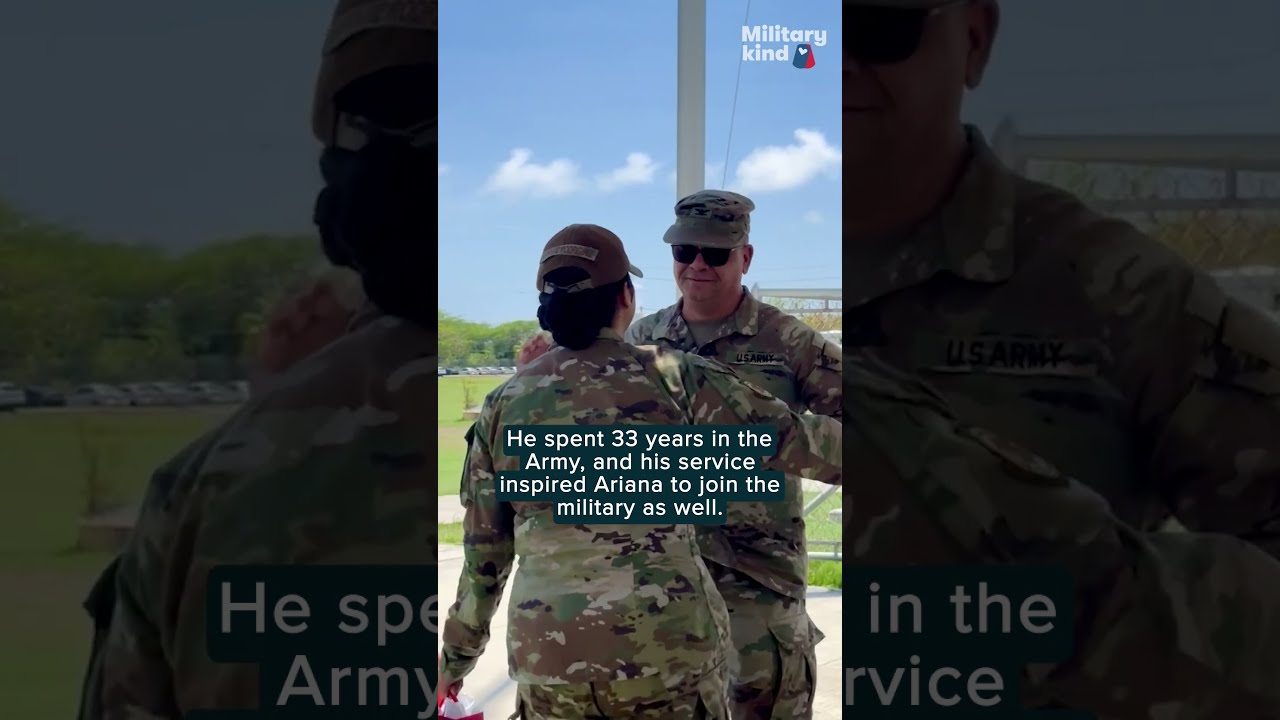 Airmen Daughter Surprises Retiring Army Colonel Father