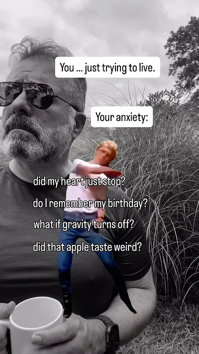 Anxious minds … always minding. 😐🧠 #anxiety #intrusivethoughts