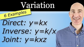 Variation: Direct, Inverse, Joint, and Combined