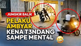 JUNGKIR BALIK🤣PARA MALING MOTOR DIBUAT AMBYAR🤣‼️