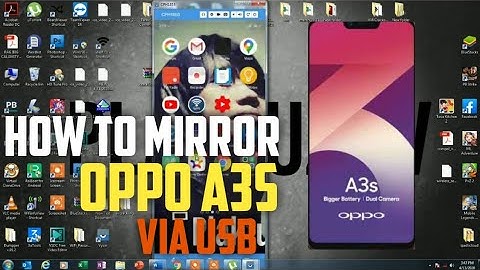 #mirroroppoa3s #mirror #oppoa3s How to Mirror Oppo A3s in Computer Via Usb