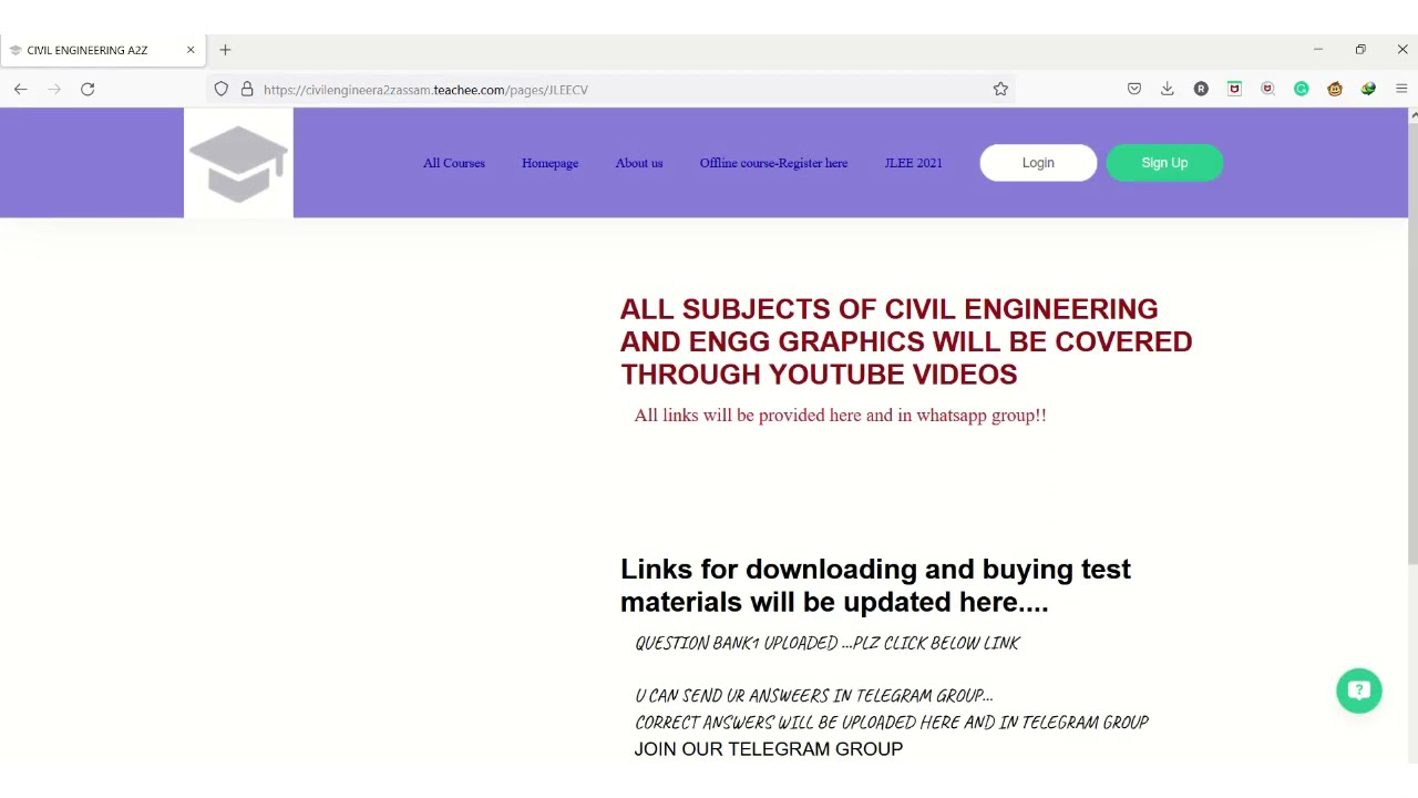 Assam JLEE 2021 Question bank part 1 I Civil engineering II Civil engineering ...a2z classes pvt ltd