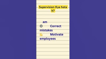 Class 12 Business Studies Directing chapter 7 | Supervision   Kya hota h |