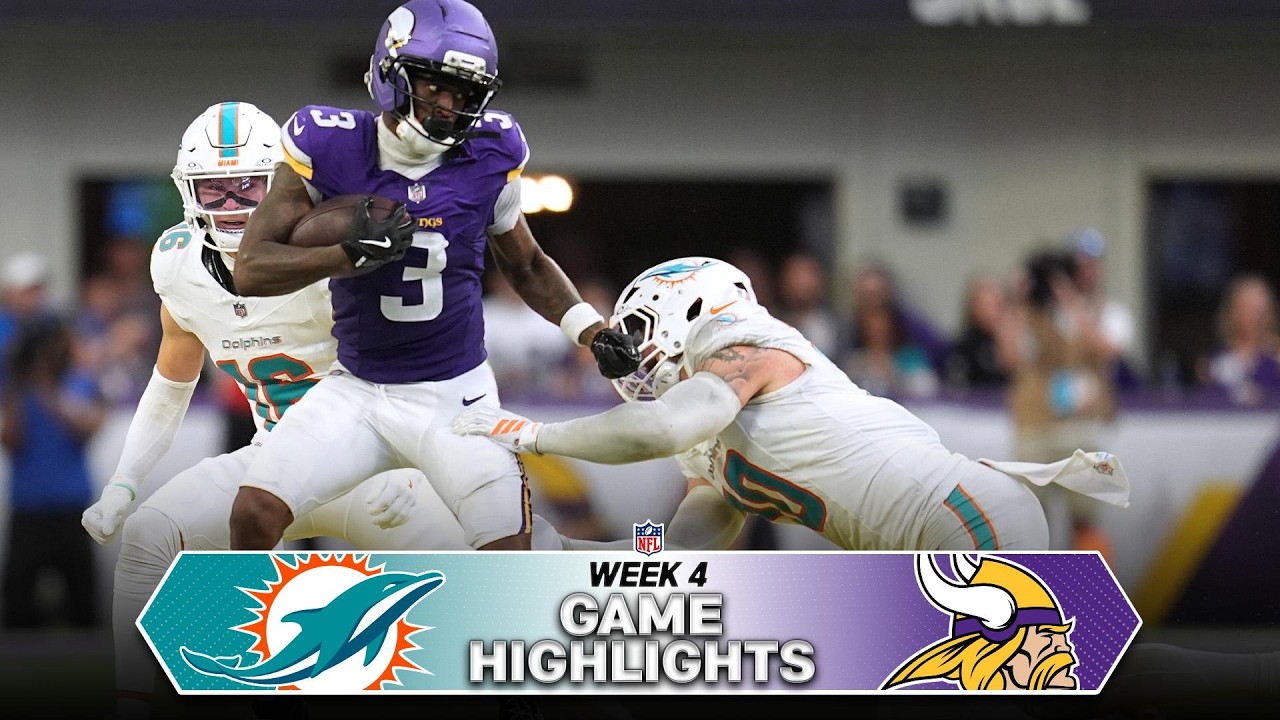 [NFL] Miami Dolphins vs Minnesota Vikings Game Highlights | 2026 NFL Season Week 4
