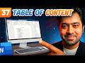 MS Word Table of Contents Complete Guide | Automatic TOC in Word | Urdu/Hindi