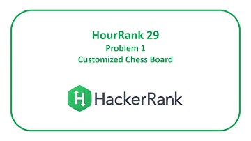 HackerRank HourRank 29 Problem 1 - Customized Chess Board