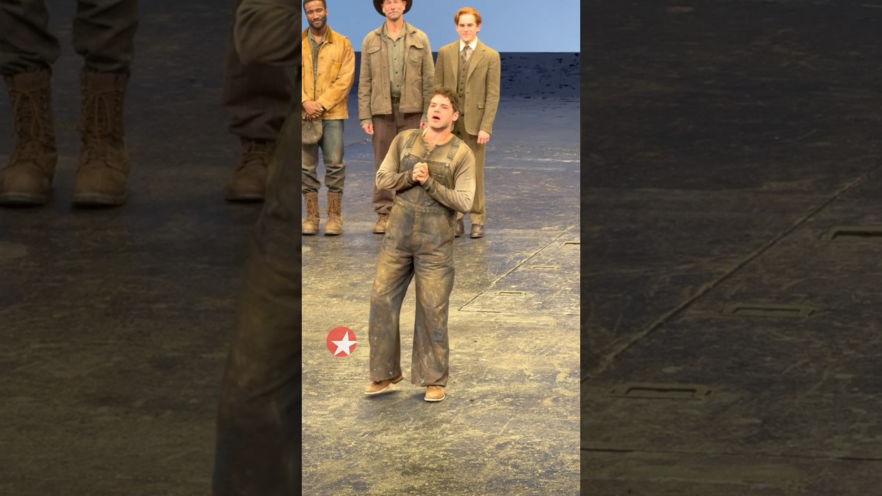 Jeremy Jordan, Lizzy McAlpine, Jason Gotay & FLOYD COLLINS Broadway opening night curtain call