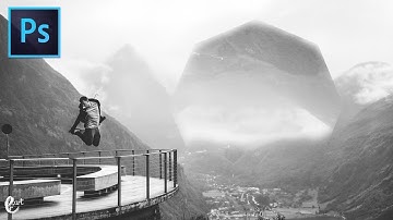 Landscape Geometric Reflections Photoshop - Tutorial Photoshop