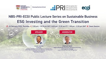 Lecture 2 | NBS-PRI-ECGI Public Lecture Series