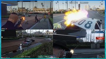 CG INSANE Police Shootout outside the Casino (multiple POVS) | GTA 5 RP NoPixel