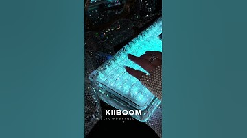 KiiBOOM Phantom98 Clear RGB mechanical keyboard | Stress-relieving & Healing typing ASMR
