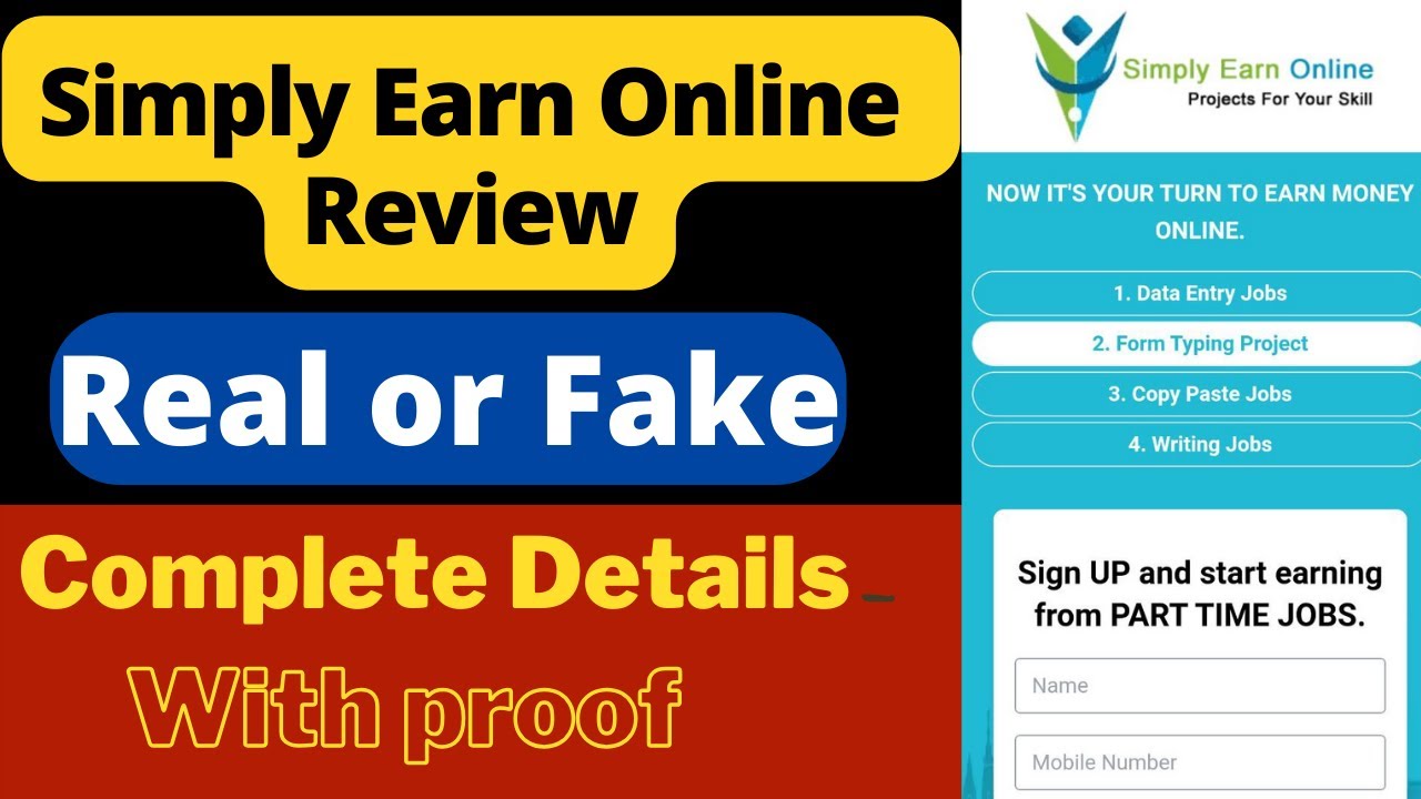 Simply Earn Online Review Real or Fake