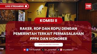 Download lagu KOMISI II DPR RI RAKER, RDP DAN RDPU DENGAN PEMERINTAH TERKAIT PERMASALAHAN PPPK DAN HONORER