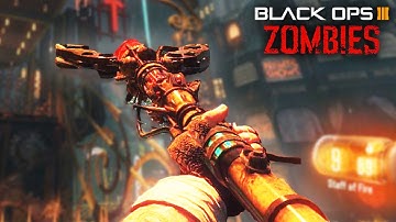 BLACK OPS 3 ZOMBIES - FIRE STAFF ON SHADOWS OF EVIL! FULL EASTER EGG RUN! CUSTOM ZOMBIES MOD TOOLS!