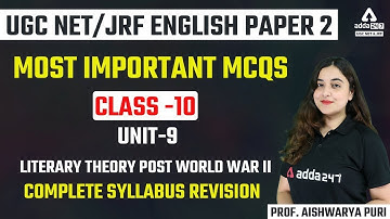 NTA UGC NET 2023 | Most Important MCQ #10 | By Prof. Aishwarya Puri