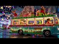 The Christmas Bus Drives Through Glitter Snow | Holiday Song for Kids | Nursery Rhymes