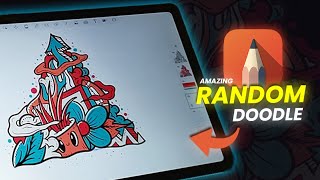 How to Make Random Doodle Art on Android - Autodesk Sketchbook & Samsung Tab S6 Lite # Part45 screenshot 4