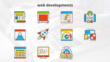 Web Development - Flat Animated Icons | After Effects Project Files - Videohive template