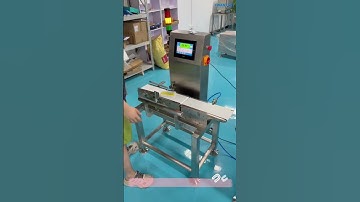 Dynamic automatic weighing machine, if the weight is unqualified, it will be automatically rejected.