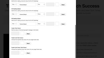 OptimizePress Typography Settings