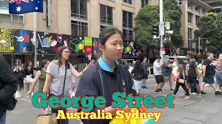 Australia Sydney[4K HDR Walk] Exploring George Street: One of Sydney's Most Famous Streets on Foot