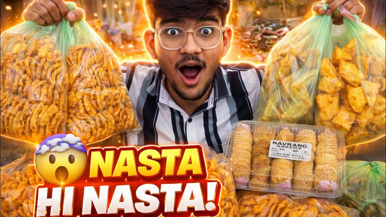 🤯Nasta Hi Nasta! Bhai le aaya bahot sara Nasta |