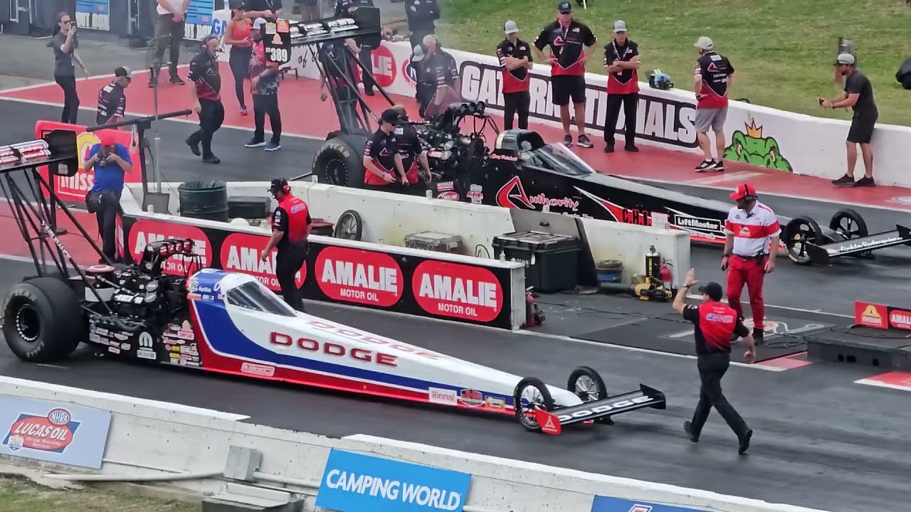 NHRA Gatornational TOP FUEL Before the rain