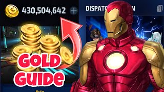 how to farm gold in mff | how to earn gold in marvel future fight |marvel future fight