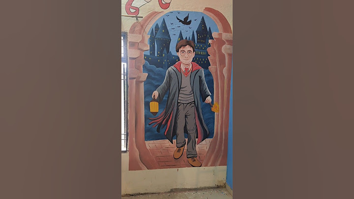I Painted My Wall Like Harry Potter #art #painting #schoolwallpainting