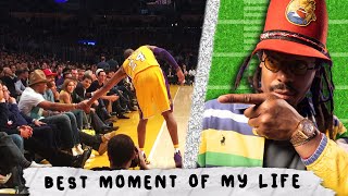 The time KOBE BRYANT dapped up Cam Newton MID GAME...