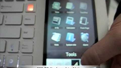 ASUS EEE PC Keyboard in Aktion