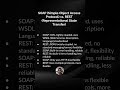 SOAP vs REST: Diferencias Claves en Arquitectura de Servicios Web #Shorts #SOAP #REST