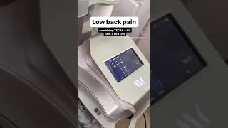 Low Back Pain Relief With Winback Tecar