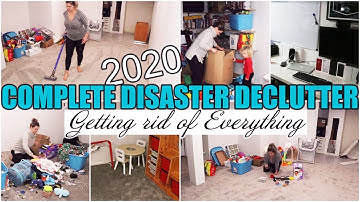 COMPLETE DISASTER CLEAN WITH ME 2020 | EXTREME BASEMENT DECLUTTER | ORGANIZE | SPEED CLEANING 2020