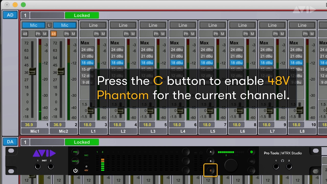 Mtrx Studio Rear Pro Tools Tech Tip — MTRX Studio Preamps - YouTube