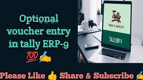 Optional voucher entry in tally ERP-9 #tally #tallyerp9 #tallyforbeginners 💯