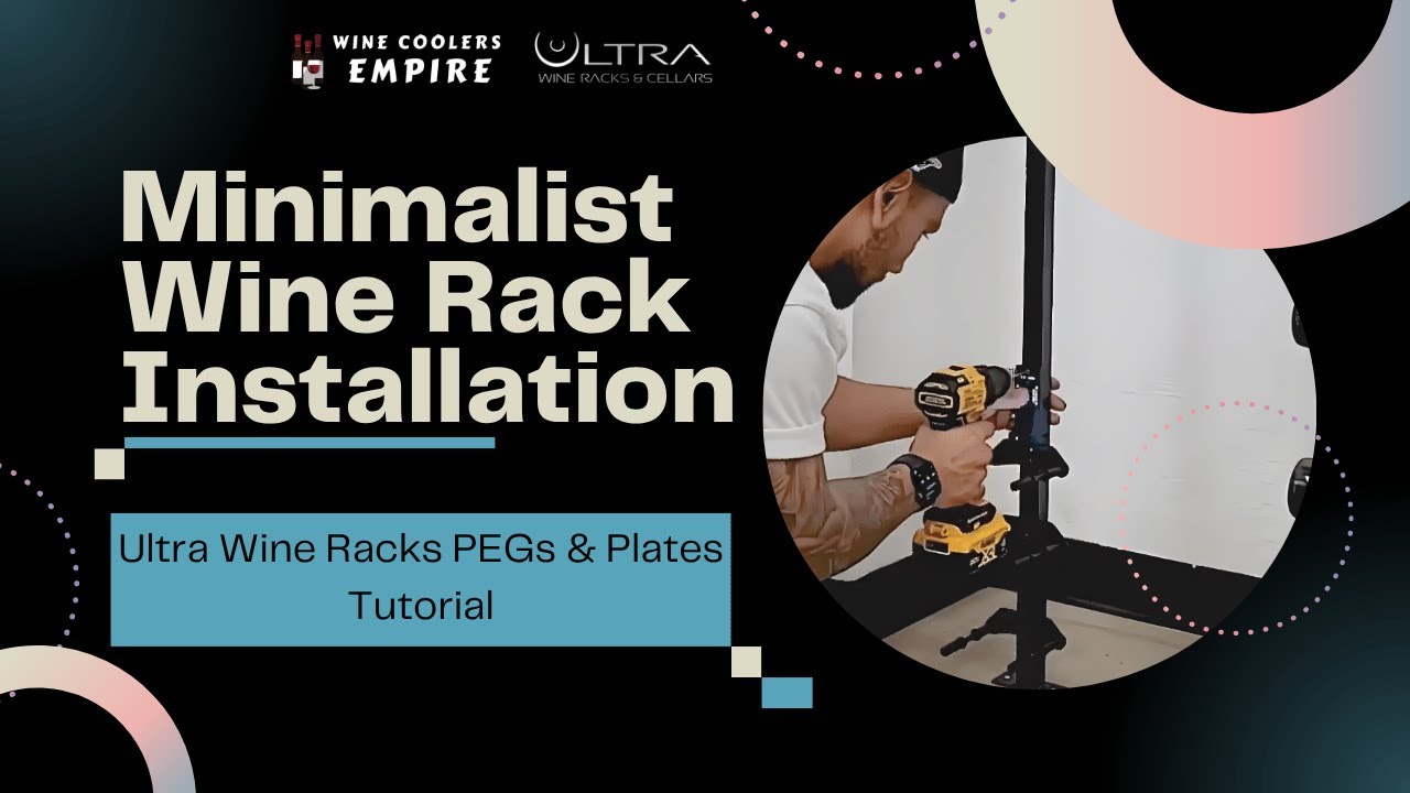 Wine Racking Installation Minimalist Wine Rack Installation | Ultra Wine Racks PEGs & Plates ...