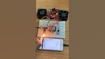 DIY Fan Speed controller circuit using ESP32 and MYSQL and MLX Sensor #electronics #technology