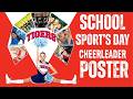 How To Create School Sports Day Cheerleader Photo Collage Poster, Easy Typography Tips And Tricks
