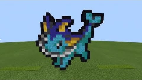 How to Make Vaporeon Pixel Art in Minecraft