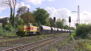 German Railways Extract: Duisburg south - Lintorf a freight train hot-spot