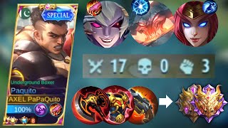 HOW TO PUSH RANK WITH PAQUITO TO MYTHIC | SOLO BEST BUILD TO COUNTER DYRROTH | MLBB screenshot 3