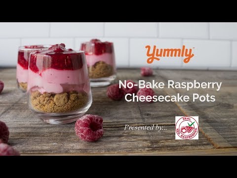 Easy No-Bake Raspberry Cheesecake Pots | Yummly Recipes