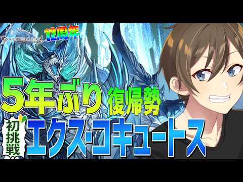 【グラブル】５年ぶり復帰勢のグラブル 🔰初めてのエクスコキュートス神滅戦‼LV200討伐を目指せ‼【Vtuber/カイ・クロス】