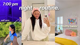 7PM NIGHT ROUTINE! wind down with me, healthy & productive habits