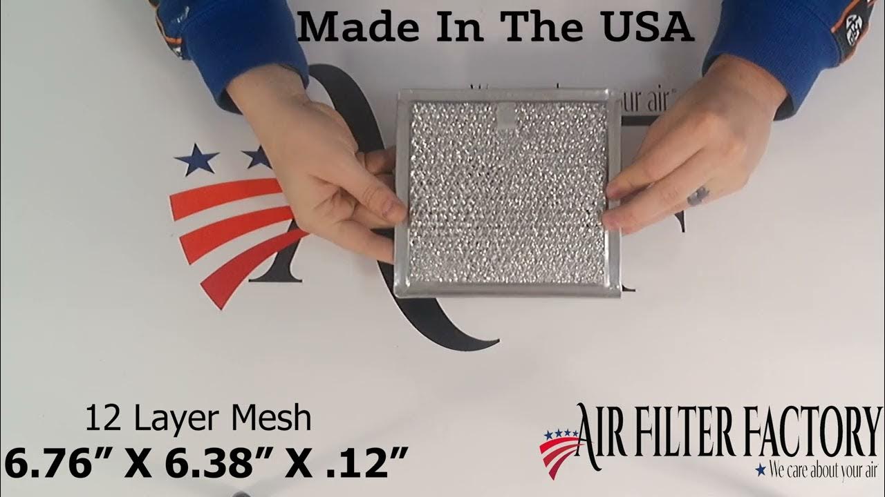 Replacement DE6300666A Microwave Oven Aluminum Grease Filter Made in