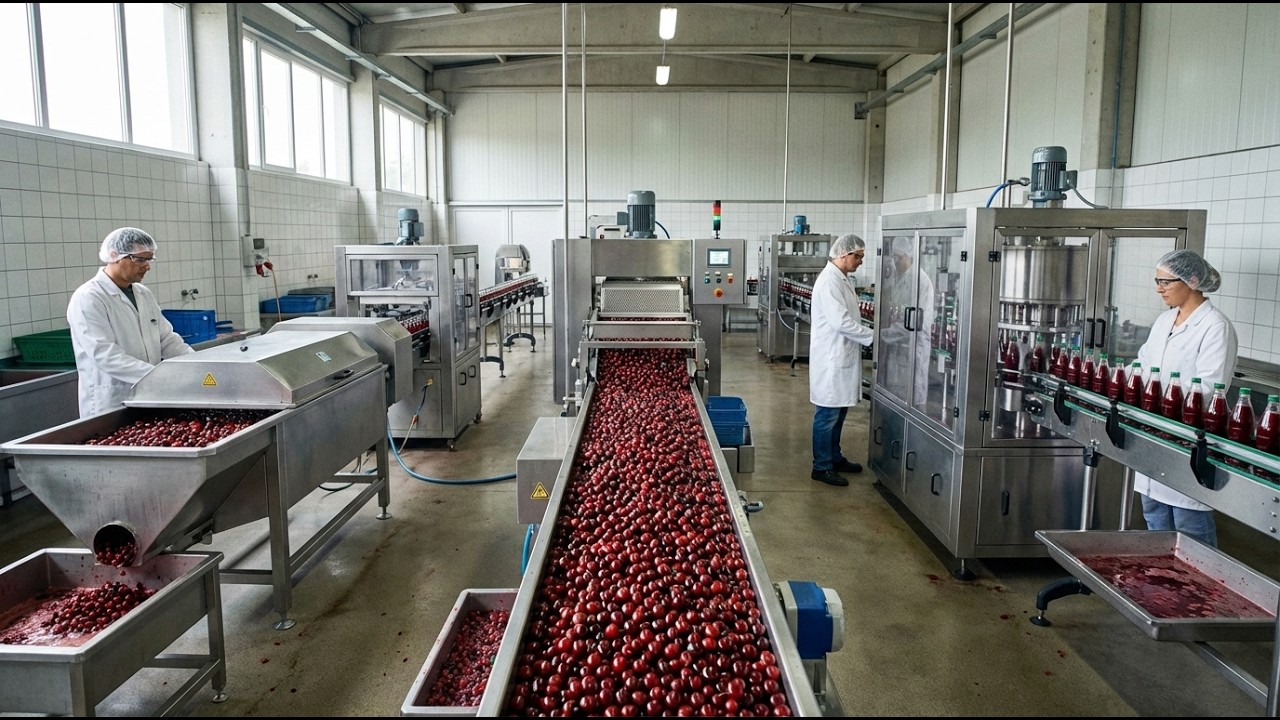 How Cherry Juice Is Made | Advanced Filtration & Bottle Filling Line