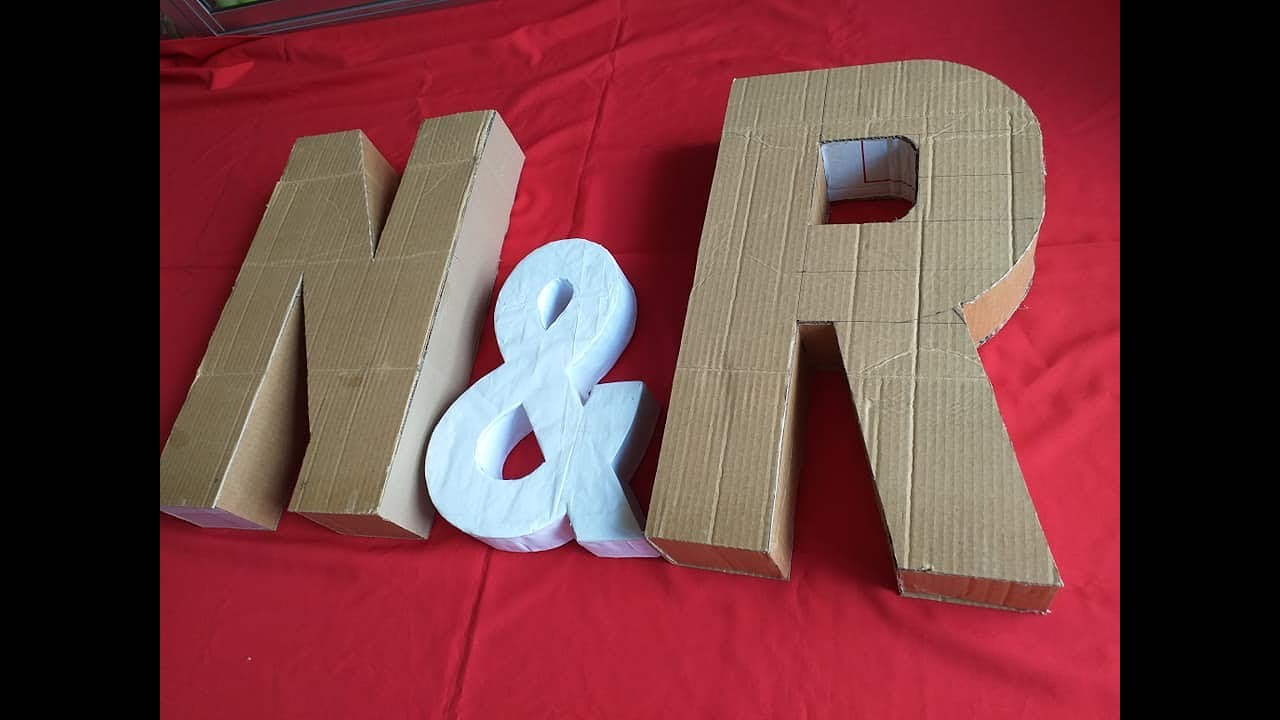 Como hacer letras 3d