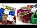 ASMR Playing with Magnetic Balls, DIY magnetic Flower &amp; Cube, No Talking Satisfaction 100%