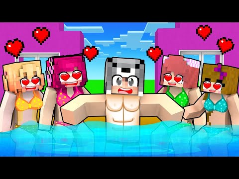 KIZ HAYRANLARIMLA HAVUZ PARTİSİ 😱 - Minecraft